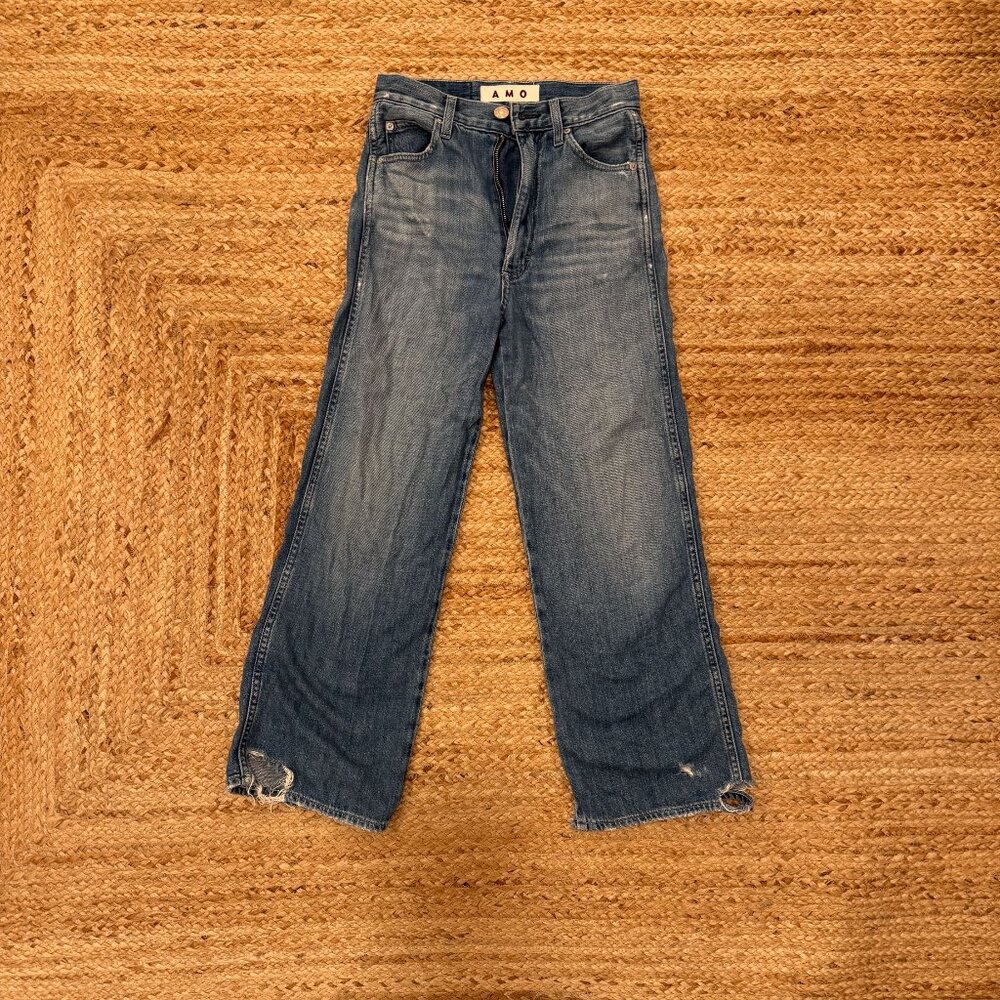 AMO High-Rise Straight Leg Jeans – Size 24
